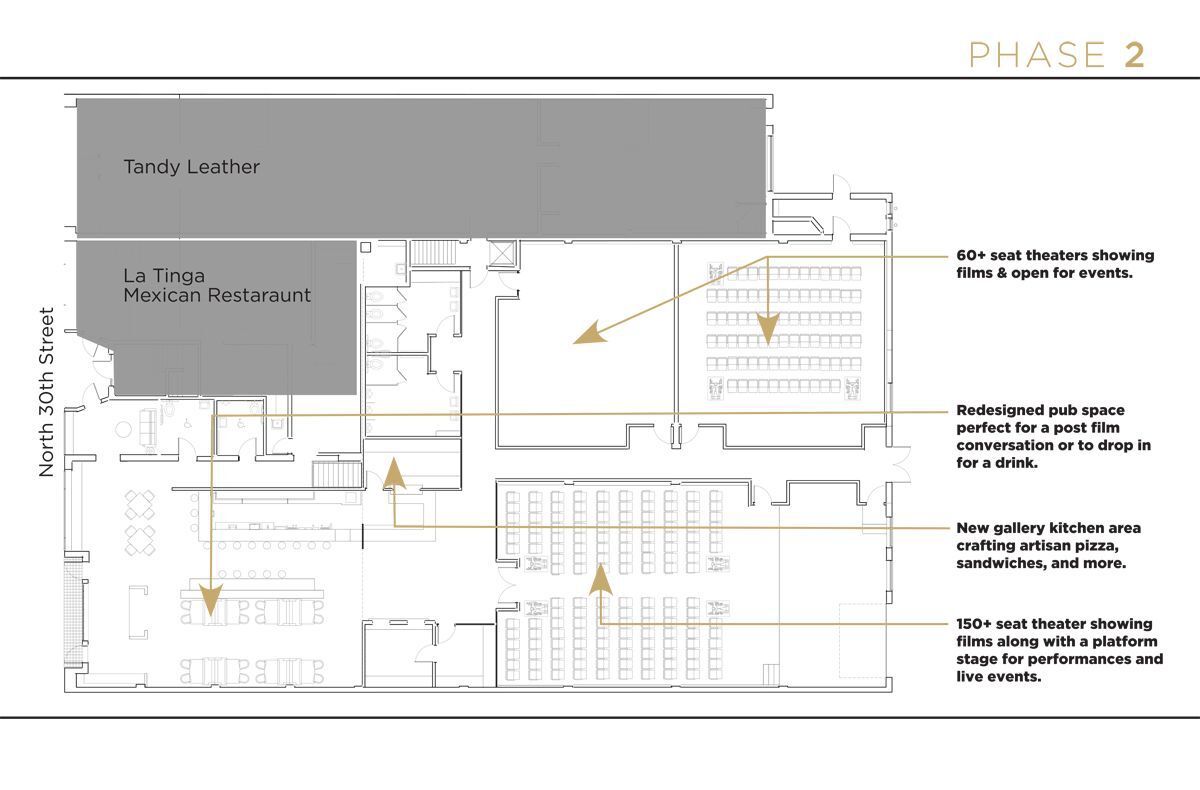 Proposed layout of Art House Cinema and Pub